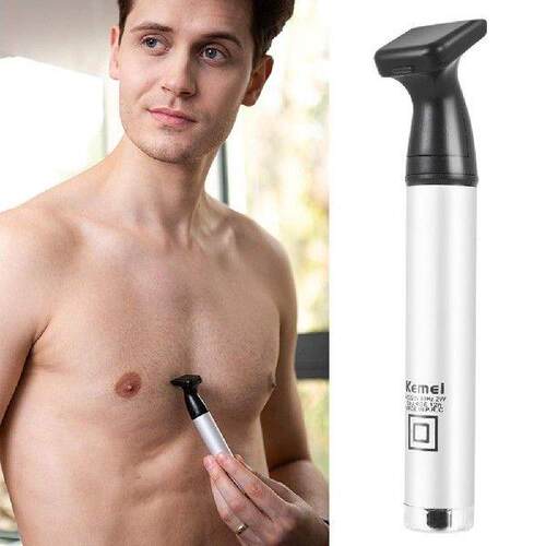 2 IN 1 Nose Trimming Scissors Mustache Ear Professional