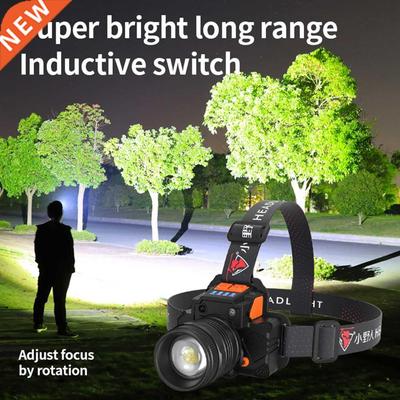 LED Flashlight Outdoor Head-Mounted Flashlight Zoom