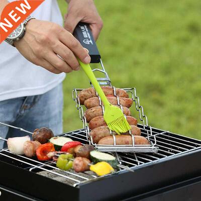 Sausage Grill Mesh Grill Basket Metal Mesh Grill Picnic