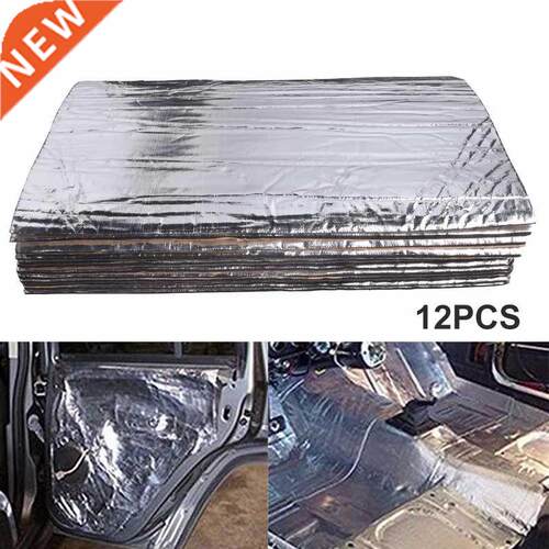 12pcs Car Hood Chassis Firewall Heat Shield Thermal Proofin