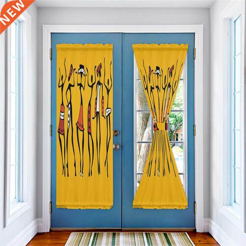 African Women Dance Ethnic Door Curtains for Living Room