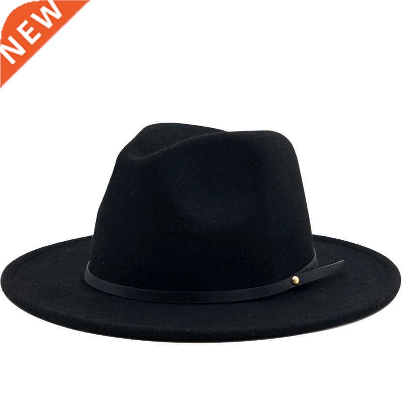 54-56-60CM Women Men Wool Vintage Gangster Trilby Felt Fedor