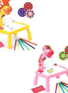 Multifunctional Drawing Board Learning Desk with Music Funct