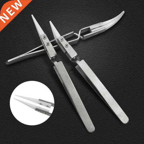 Stainless Steel Ceramic Tweezers Anti-magnetic Acid Proof Pr