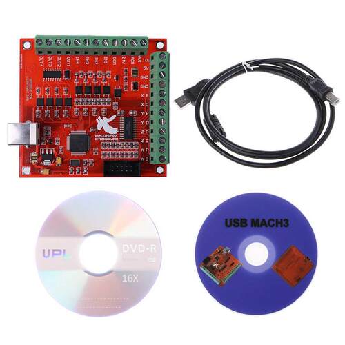 CNC USB MACH 100z Breakout Board 4 Axis Interface Driver