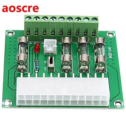 24/20-Pin ATX Computer PC Power Supply Breakout Bod Adapte