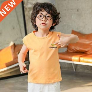VIID New Baby Children vests summer boys Girls tan sv