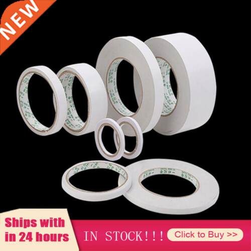 8M White Super Strong Double Sided hesive Tape Paper Stro