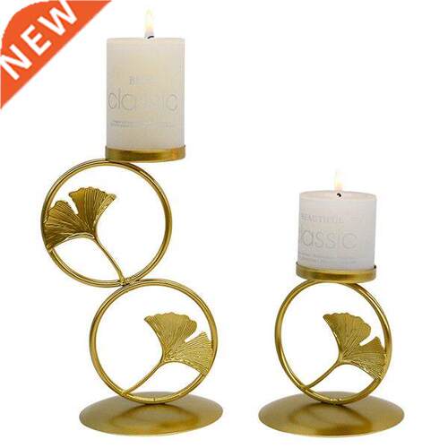 Creative Retro Gd Candlestick Decorations, Ginkgo Leaf