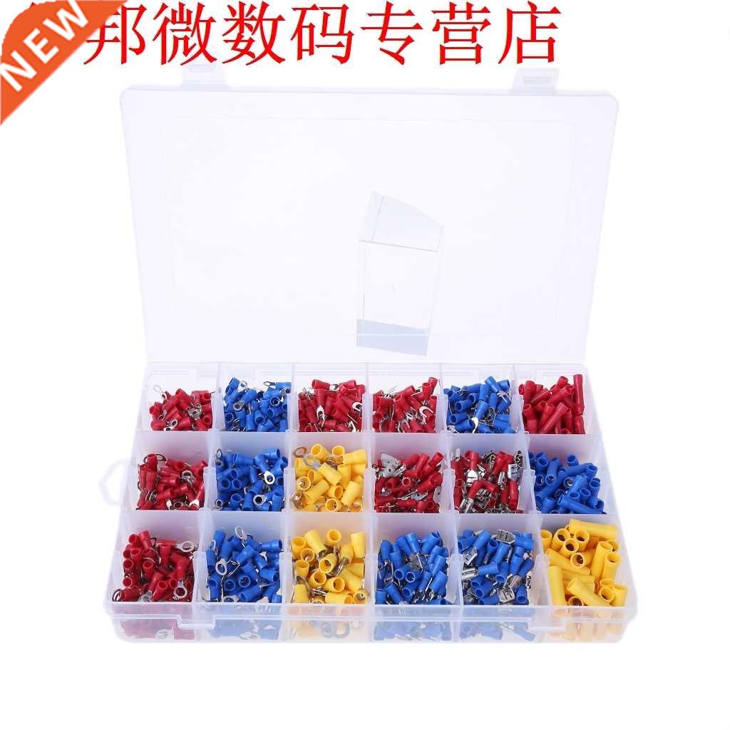 1200 Pcs 18 Types Red/Blue/Yellow Crimp Terminals Assortment