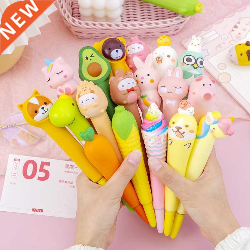 0.5mm Kawaii Animals Stress Relieve Squishy Gel Pen Signatur