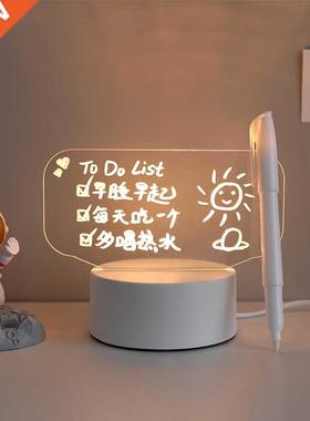 Rewritble Night Light with Messge Bord Girl Bedroom Sleep