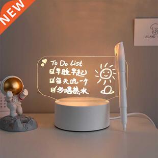 Rewritble Night Light with Messge Bord Girl Bedroom Sleep