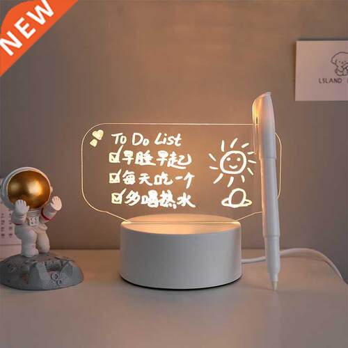 Rewritble Night Light with Messge Bord Girl Bedroom Sleep