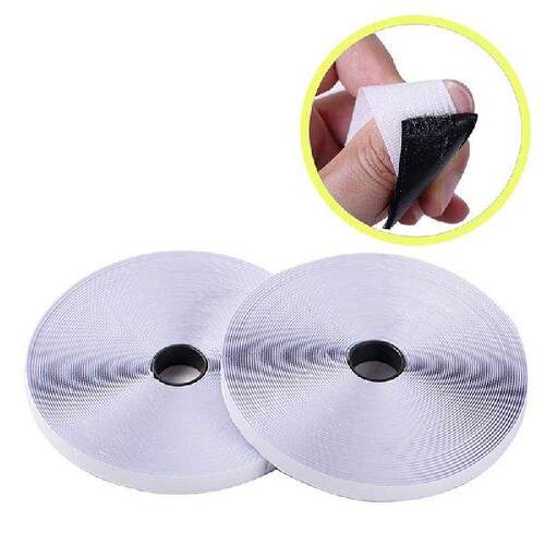 1 Roll Black Hook and Loop Self Adhesive Fastener Strong
