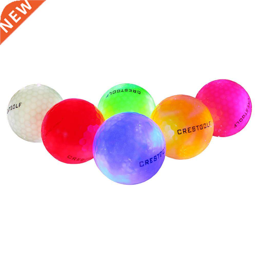 Glow Golf Balls LED Light Up Glow Balls for Golfing 6 Pcs
