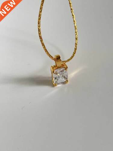 Titanium With 18K AAA Zircon Choker Necklace Women Stainles