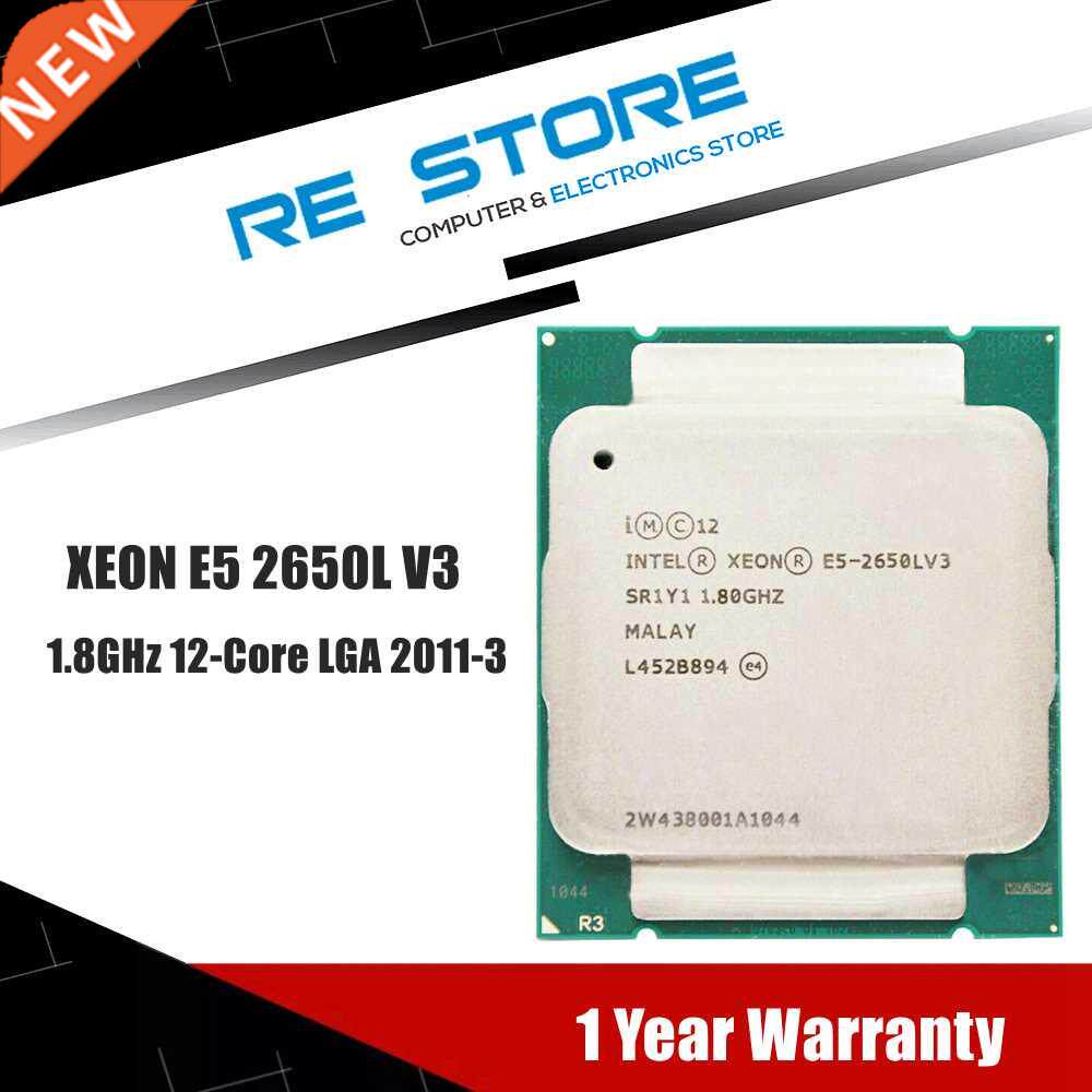 INTEL XEON E5 2650L V3 E5 2650LV3 CPU Processor 1.8GHz 12-Co