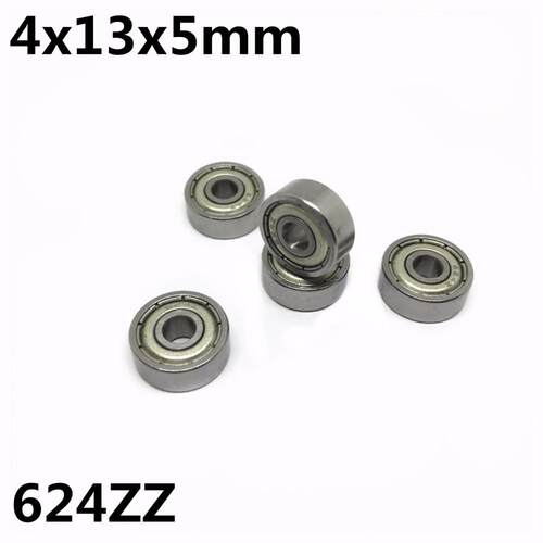 10Pcs 624ZZ R-1340HH 4x13x5 mm Deep groove ball bearing Mini