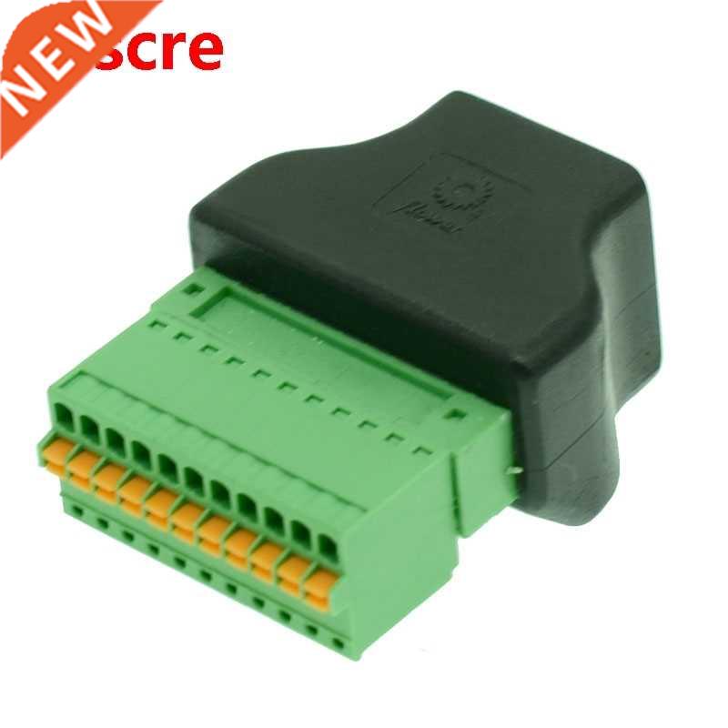 5pcs free shipping RJ50 to Spring Terminal Adaptor RJ50 to t