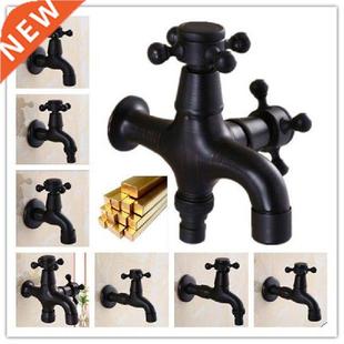 Brass Lengthen Retro Washing European Machine Black