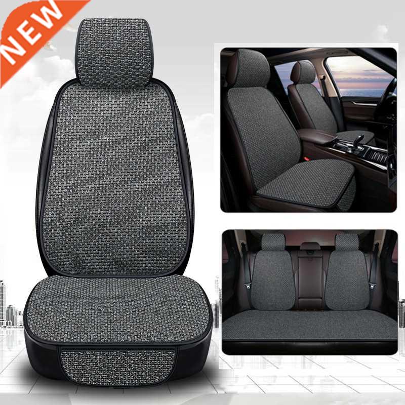 New Flax Car Seat ver Protector Linen Front Rear Back Cushio