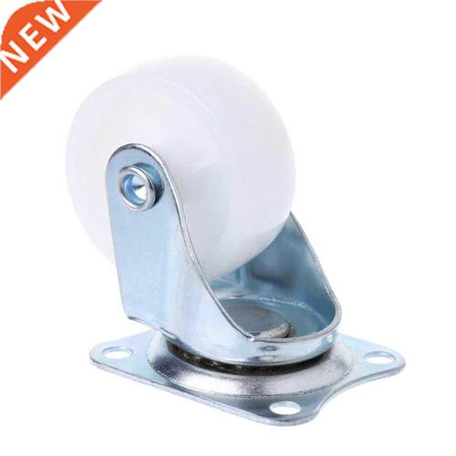 4PCS Swivel Casters Furniture Wheel White PP Nylon Roller Wh