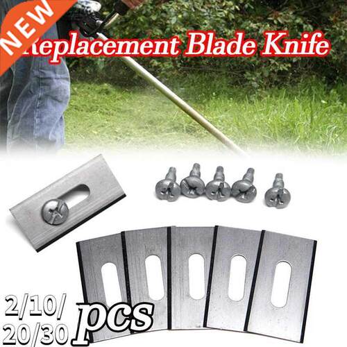 2/10/20/30PCS New Stainless Steel Lawn Mower Blade Installed