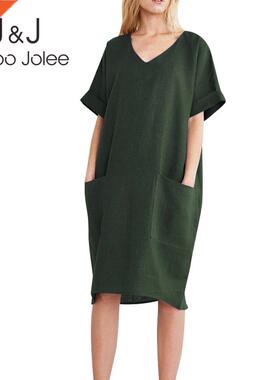 Summer Casual Short Sve V Ne Poets Short Dress Vintag