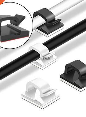 20 Pcs Self-adhesive Wire Tie Cable Clamp Clips Holder for C