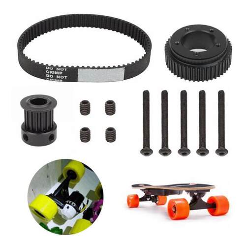 Flywheel Pulley Drive Kit 10mm Belt for 72/70mm Wheels Elect