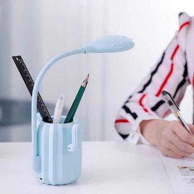 Cactus Shape Folding USB Rechargeable LED Desk Lamp Pen