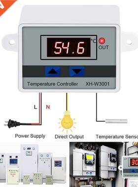 12V 24V 220V AC Digital LED Temperature Controller For Incub