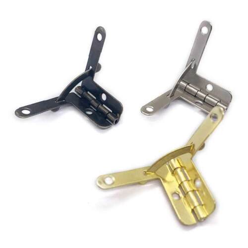 10Pcs Antique Bronze Hinge Support Frame Jewelry Wine Case