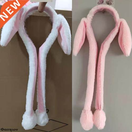 Rabbit Hat With Moving Ears Bunny Hat Ears Warm Plush Sweet