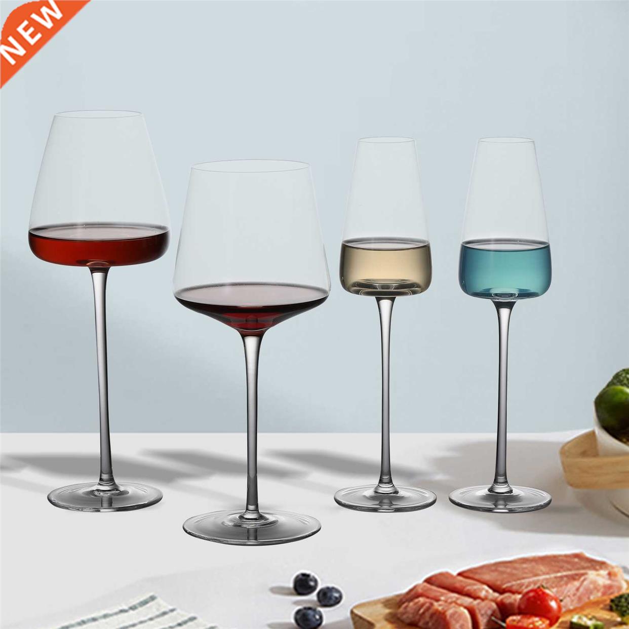 2pcs Goblet Wine Glass Kitchen Utensils Water Grap Champagne