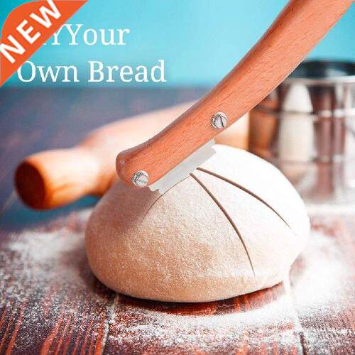 Kitchen Pastry Cutters Bread Lame Wooden Handle Bread
