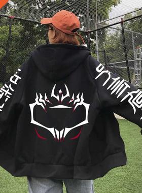 Jujutsu Kaisen Coat Zipper Hoodie Sweatshirts Men Women Loog