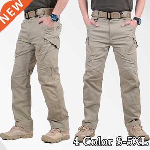 Elastic Cargo Pants Multipl Breathable Mens 2021 Lightweight