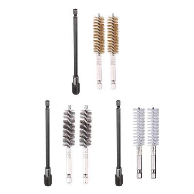 2pcs Hex Shank Brush with Drill Bit Quick-connect Self-locki