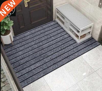 Carpet door solid color stripe door mat footcloth rug