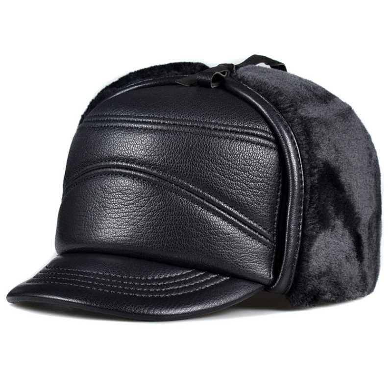 Luxury Winter an High Quality Real Leather Hats ale Keep W
