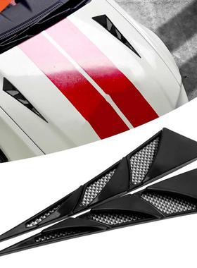 LEEPEE 1 Pair Side Air Intake Flow Vent ver Decorative Car E