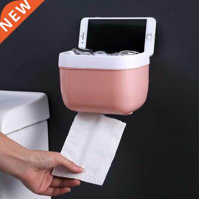 Wall Mount Waterproof Tissue Holder for Bathroom Storage