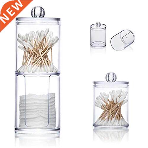 orage Box Acrylic Multifunctional Round Qtip orage Box C