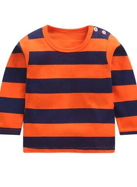 New Arrivel Striped Baby Girls Cotton Long Sleeve T-shirt 12