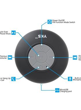 Mini Speaker Portable Waterproof Pool Showers Bathroom Spea