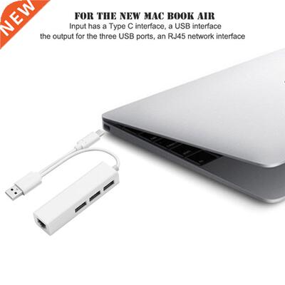 USB Ethernet with 3 Port HUB USB 2.0+Type-C RJ45 Lan Network