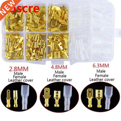 180Pcs Quick Splice 2.8mm 4.8mm 6.3mm Male and Female Wire S