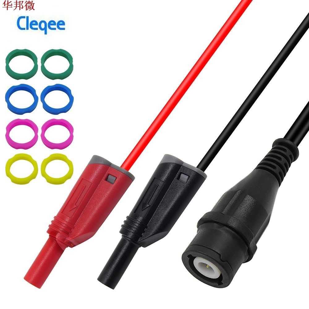 Cleqee P1204 BNC Male Plug to 4mm Safety Stacking Banana plu